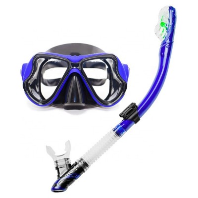 Snorkeling Set Adults Silicone Dive Equipment Dry Snorkel Diving Mask Set for Swimming